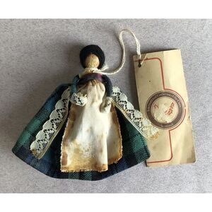 Scottish International Gathering Of The Clan 4" Clothespin Doll Made In Scotland
